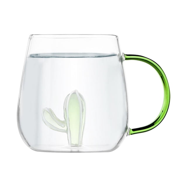 Vasos para beber Glassware, taza de café de vidrio batido, 400 ml