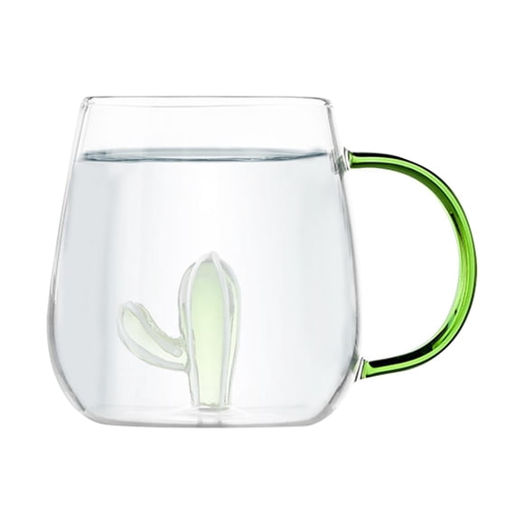 Vasos para beber Glassware, taza de café de vidrio batido, 400 ml