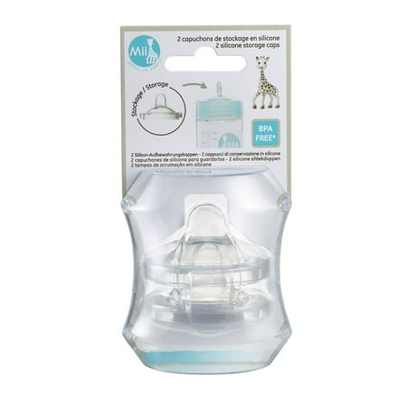 UPC: 3056564505809 | Mii Sophie La Girafe Silicone Storage Caps – 2 ct