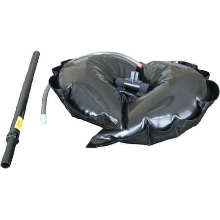 Fireplace chimney draftstopper plug (round) - fits most metal, zero-clearance fireplaces.