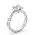 thumbnail image 2 of Ethan Jewel 14K Gold Plated Moissanite Ring - Princess Cut Excellent 1.9 Ct Moissanite Ring For Women's - Solitaire With Accent Moissanite Ring for Her - Latest Engagement Moissanite Ring for Her, 2 of 4