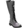Women's Harley-Davidson Walfield Tall Motorcycle Boot Grey Full Grain Leather 5.5 M