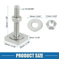 thumbnail image 5 of Unique Bargains Car Roof Rack T Shaped Slot Bolt M6 with Nuts Washer T Shaped Track Bolts Roof Rack Bolt, 5 of 7
