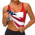thumbnail image 4 of Lsque USA Switzerland Printed Women'S Sports Bra, Compression, Moisture Wicking, High-Impact Sports Bra For Women,Supportive sports bra-XX-Large, 4 of 9
