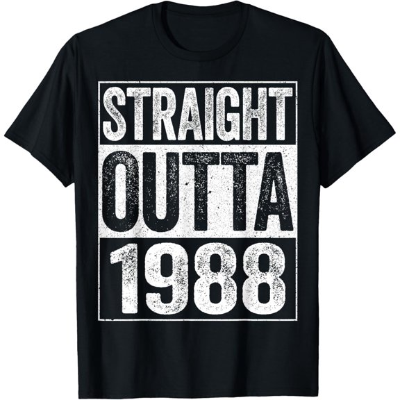 Exquisite and comfortable-Straight Outta 1988 T-Shirt 36th Birthday Shirt T-Shirt