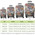 thumbnail image 5 of Travel Luggage Cover Suitcase Protector Washable Anti-scratch Baggage Covers (World Stamp, S(18-20in)), 5 of 6