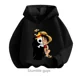 thumbnail image 2 of Ropa de anime para niños, sudadera de una pieza para niños, ropa de primavera y otoño para niñas, sudadera de dibujos animados de Luffy Zoro, traje con capucha para adolescentes, camisetas de Sonic, 2 of 4