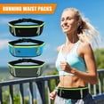thumbnail image 3 of Riñonera Riñonera Cinturón de corredores Cinturón de corredores reflectante para senderismo Fitness Ciclismo Entrenamiento Gimnasio Viajes Correr Cinturón de bolsillo (Azul) JFHHH pequeña, 3 of 5
