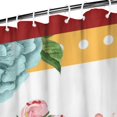 thumbnail image 3 of Pioneer Colorful Floral Shower Curtain for Bathroom Home Decor Bathtubs Waterproof Fabric Curtain with 12 Hooks 84x72in, 3 of 6