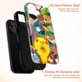 thumbnail image 4 of Whimsical Cat and Goldfish Colorful Phone Case, Fun Artistic Protective Cover for iPhone 16 15 14 13 12 11 Plus Pro Plus Mini, 4 of 6