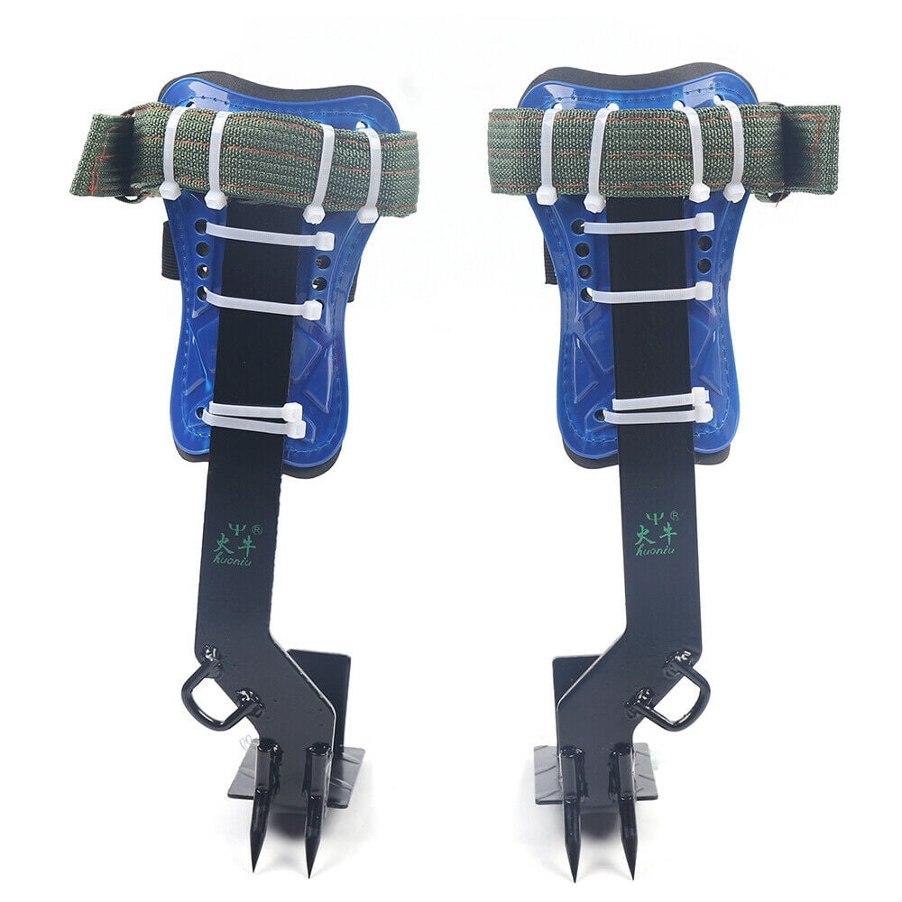 Feileng Tree Climber Set 2 Gears Aluminum Pole Spurs Climbers with Pro Harness Safety Belt Adjustable Lanyard Rope Rescue Belt up-to-Date 