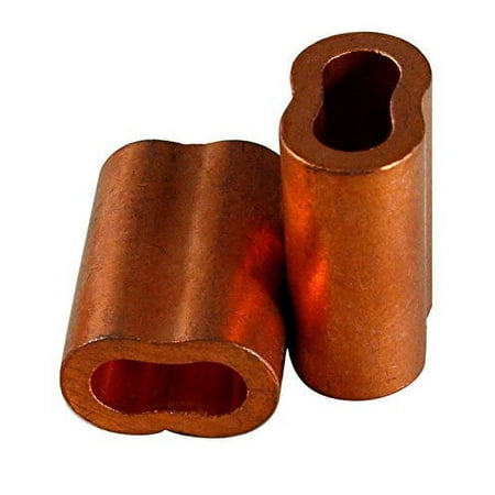 

Copper Swage Sleeves - Cable Sleeves Cable Crimp Sleeves Crimping Loop Sleeve For 3/32 Diameter Wire Rope And Cable Wire Rope Crimp Sleeves Loop Sleeve Cable Crimp (50)