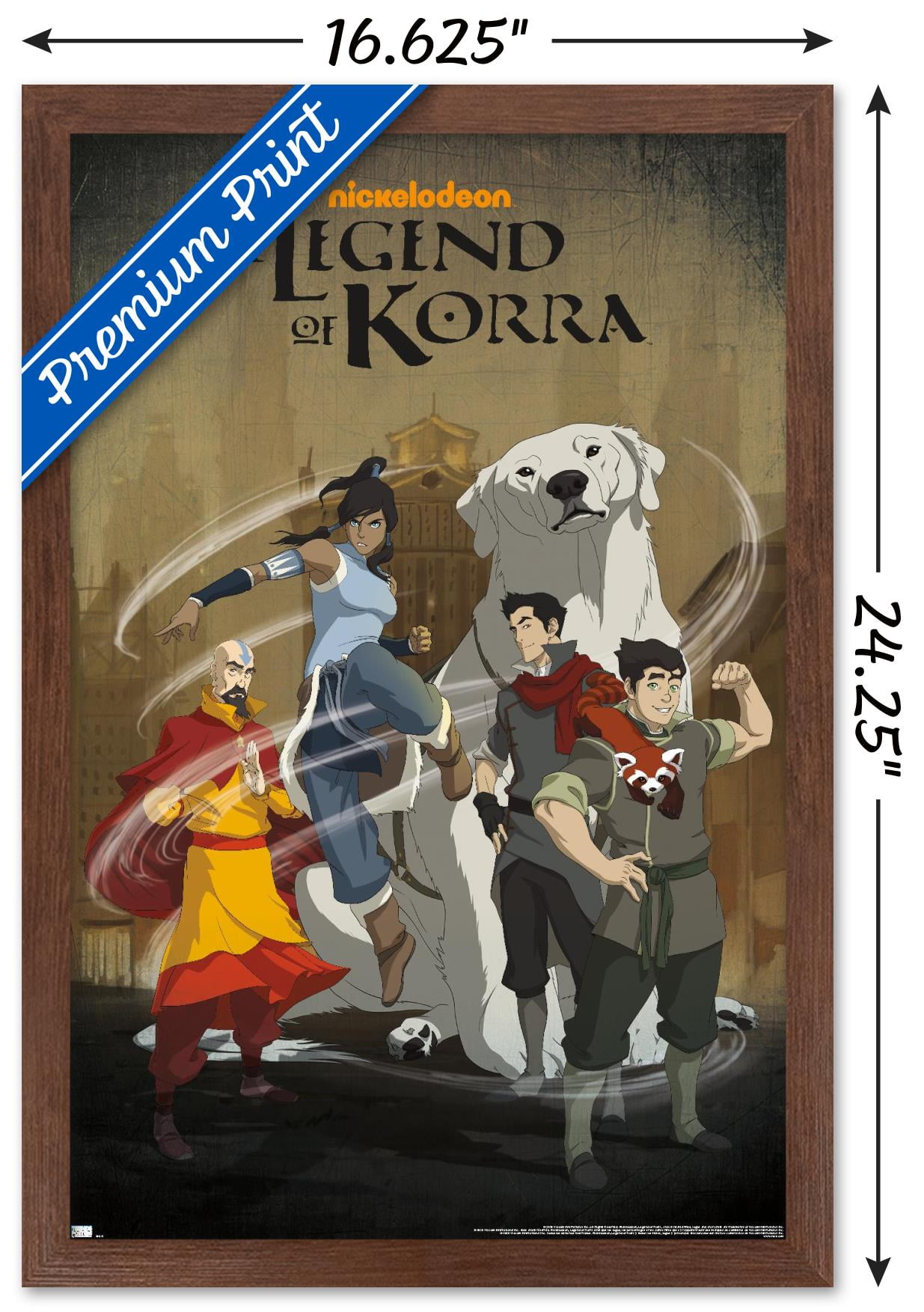 Avatar: The Legend of Korra - Group Wall Poster, 14.725" x 22.375", Framed