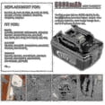 thumbnail image 3 of For Makita 18v Battery 6.0 Ah Lxt Li-ion Bl1850b Bl1830b Bl1860b Cordless 2025, 3 of 5