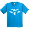 thumbnail image 3 of Inktastic Life Behind Bars Mountain Bike Youth T-Shirt, 3 of 5