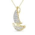 thumbnail image 2 of JewelersClub 1/5 Carat T.W. White Diamond 14K Gold Over Silver SailBoat Pendant, 2 of 5