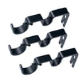 thumbnail image 4 of Soporte de pared de doble barra Zulema 3 uds Para ventana Para barra de 1 y 5/8'' negro Soportes de barra de cortina doble, 4 of 8
