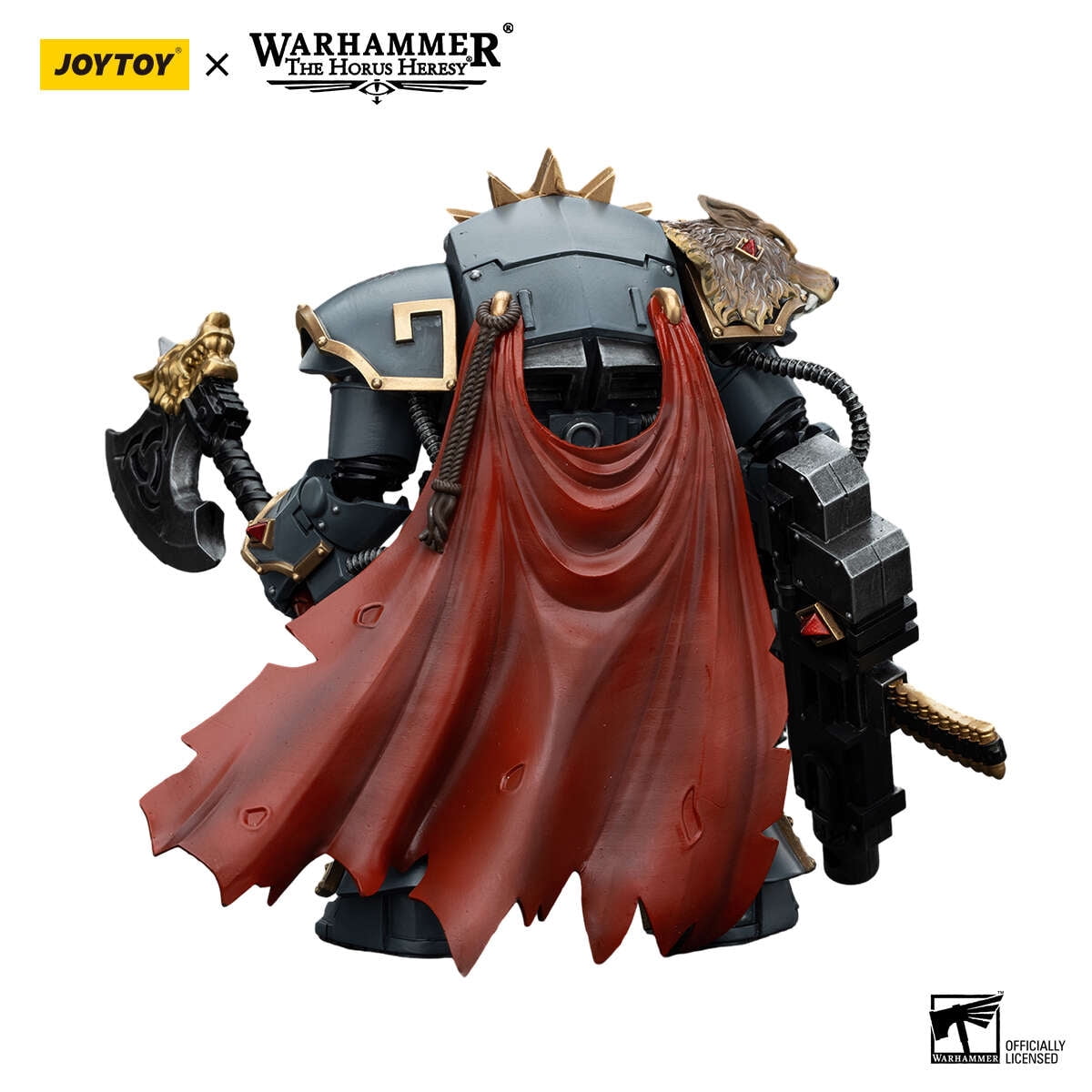 JOYTOY Warhammer The Horus Heresy 1/18 Action Figure Space Wolves Hvarl Red-Blade Warhammer 40K Collection Model