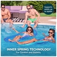 thumbnail image 5 of SwimWays Spring Float Original Inflatable Pool Lounge Chair with Headrest, Pool Float for Adults, 5 of 9