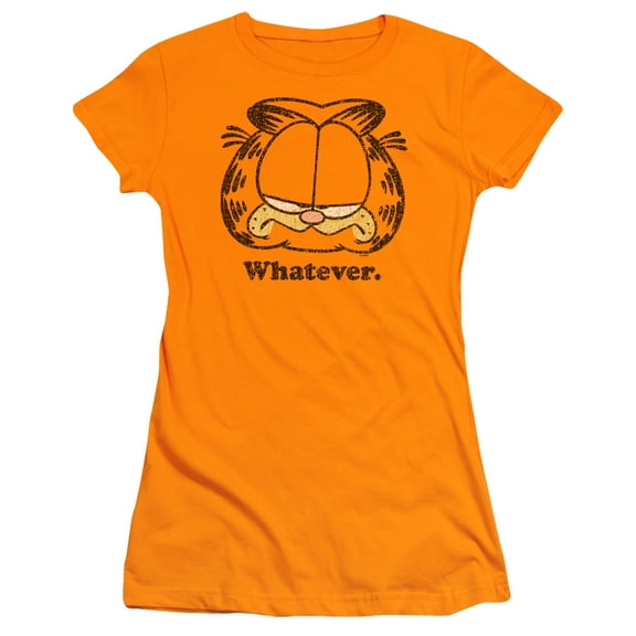 Garfield - Whatever - Juniors Teen Girls Cap Sleeve Shirt - XX-Large