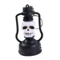 thumbnail image 2 of Fiudx Guirnalda de Luces Led de Halloween, Temática Del Festival de Los Fantasmas, Linterna de Vela con Forma de Calavera Espeluznante, Decoración para El Hogar y Eventos, Material de Pvc y Acrílico,, 2 of 4