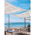 thumbnail image 2 of Lundary Room Sun Shade Sail 12' x 16', Vintage Brown Wood Grain White Border Rectangle Outdoor Sunshade Canopy, Waterproof UV Block Patio Covers for Garden Yard Beach, 2 of 9