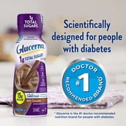 (4 pack) Glucerna 1g Total Sugars, Chocolate, 10-fl-oz Bottle, 4 Pack