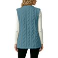 thumbnail image 3 of yillto Womens Sherpa Fleece Sleeveless Vest Jackets Lightweight Warm Fuzzy Open Front Fall Clothes Winter Coats, 3 of 7