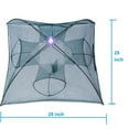 thumbnail image 4 of SAYFUT 4/6/8/12 Hole Automatic Folding Nylon mesh Fishing Trap Net for Fish Shrimp Crab Lobster, with Fish Catching Hole And Bait Pocket, 4 of 7