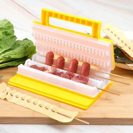 

〖Jisuan〗Kitchen Convenience Tools Barbecue Skewers Maker Meat Skewer Kebab Machine Quick Bbq Grill Easy Skewer Barbecue Forks