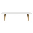 thumbnail image 4 of Kate and Laurel Corblynd Traditional Wood Wall Shelf, White/Gold 36", 4 of 6
