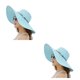 thumbnail image 1 of Minnieouse Sombrero de playa plegable con correa elástica en el interior - Fácil de llevar y usar Sombrero de paja de playa Gorra de playa Azul Cielo azul 2Conjunto, 1 of 6