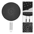 thumbnail image 5 of 32cm Silicone Splatter Screen Guard Nonstick Oil Grease Pan Lid for Frying Pan Skillet Cooking Silic, 5 of 5