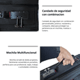 thumbnail image 4 of Mochila Lulumm Atlas Antirrobo para Viaje y Oficina, Porta Laptop de 18 Pulgadas, Backpack Impermeable con Puerto USB, 23L, Cierres Ultra Reforzados, Respaldo Ergonómico y Cerradura de Combinación, 4 of 6