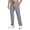Gray, variant on GSPCLAM Pants for Men Athletic Quick Dry Drawstring Pants for Hiking, Lightweight Straight Leg Pants with Zip Pockets Gray M