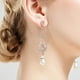 thumbnail image 4 of Pendientes de los años 20 Accesorios de los años 20 Pendientes colgantes de boda vintage, 4 of 5