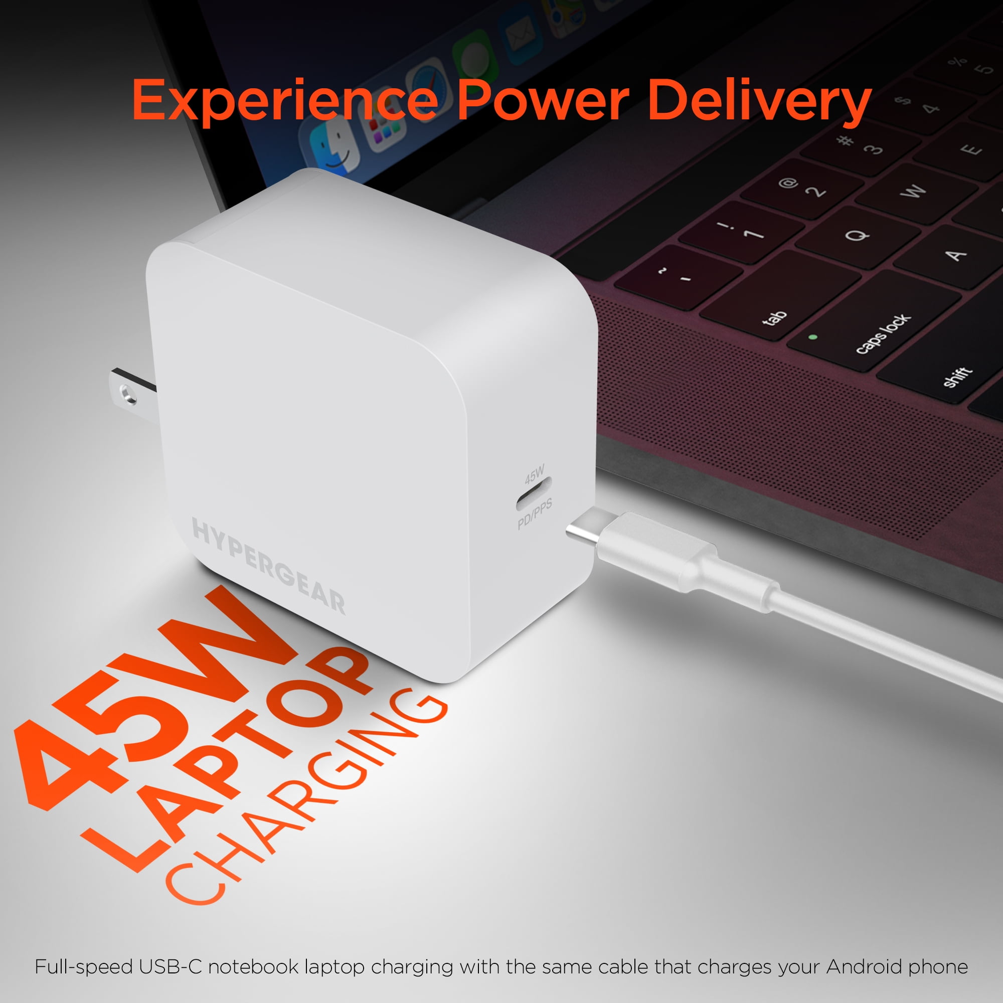 Hypergear PD45W USB-C wall Charger White