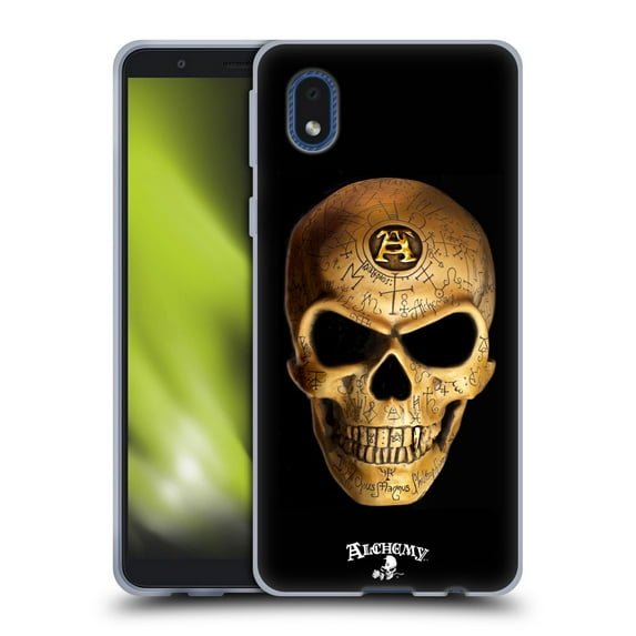 Head Case Designs Officially Licensed Alchemy Gothic Skull Omega Soft Gel Case Compatible with Samsung Galaxy A01 Core (2020)
