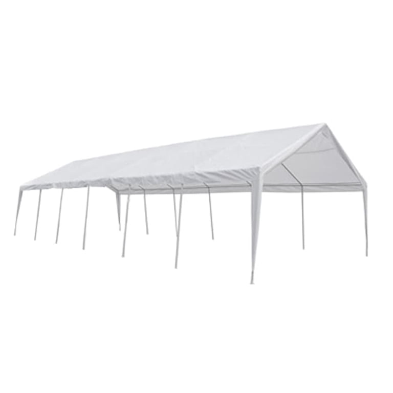 vidaXL Patio Exterior White Party Tent 40' x 20' with Curtains and