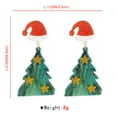 thumbnail image 5 of Yoyauz Christmas Earrings for Women Christmas Tree Earrings - Colorful Acrylic Christmas Holiday Pendant Earrings Great Christmas Gift Holiday Gifts, 5 of 8