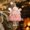 Pink, variant on Fabric Christmas Doll Ornament with Snowflake Soft Hanging Decor,Gray