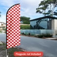 thumbnail image 5 of QSUM Red Sign Feather Flag,8FT Red outdoor advertising flag, Red Business Sign,Red Swooper Flag（FLAG ONLY）, 5 of 7