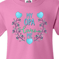 thumbnail image 4 of Inktastic My Opa Loves Me with Flowers and Hearts Youth T-Shirt, 4 of 5