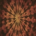thumbnail image 1 of Ahgly Company Indoor Square Patterned Mahogany Brown Area Rugs, 6' Square, 1 of 6