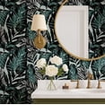 thumbnail image 4 of S4Sassy Tropical Leaf Wallpaper - Green Wall Covering, 25" X 360" Self-Adhesive Textured Vinyl Walls Paper, Decorative Wallwrap, Easy Diy Walls Covering For Bedroom, Living Room, Living Space, 4 of 9