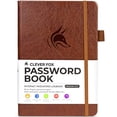 thumbnail image 1 of Cuaderno de contraseñas Clever Fox con pestañas. Organizador online con pestañas alfabéticas. (marrón), 1 of 3