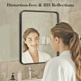 thumbnail image 2 of GIANNA Bathroom Mirror 36"x 24" Wall Mirror with Rectangular Metal Frame, Black, 2 of 6