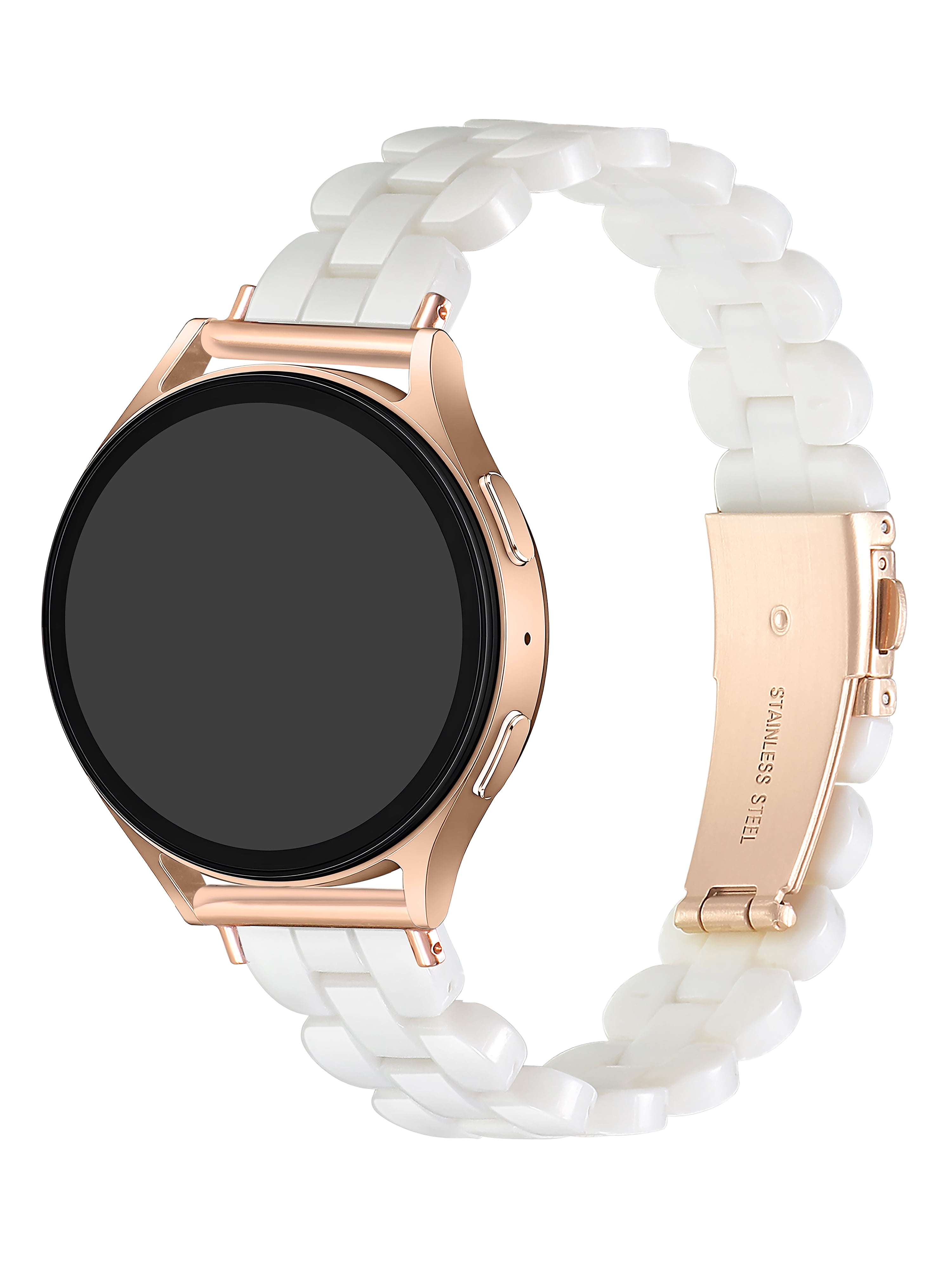 Posh Tech Elle Resin Link Band for Apple Watch, Samsung, and Garmin, 20mm Band Models