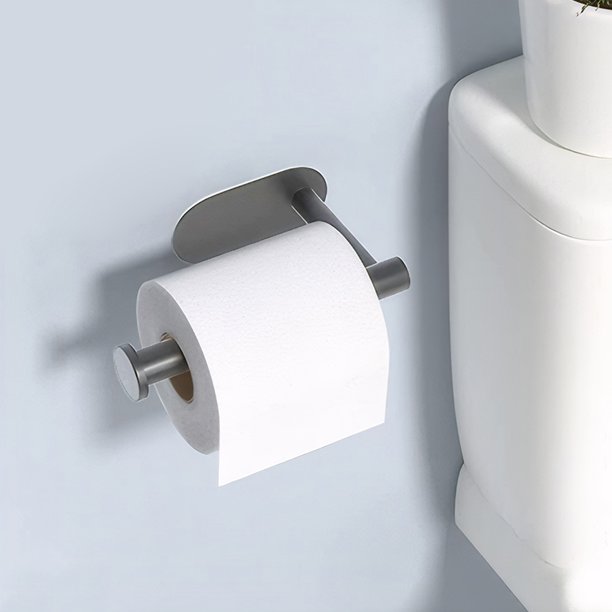 Juego de accesorios de baño autoadhesivos de 4 piezas soporte de papel higiénico de acero inoxidable