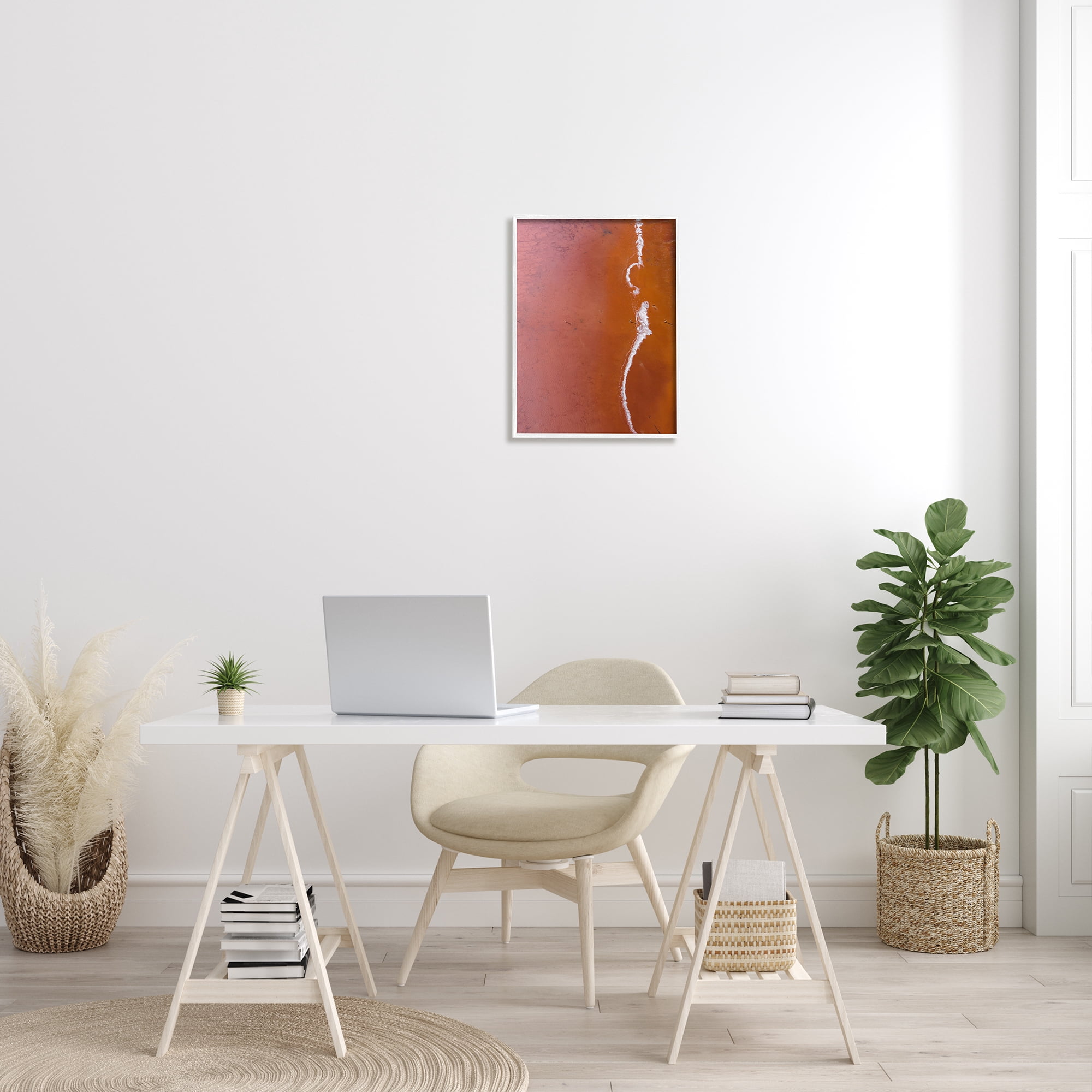 Stupell Indtries Sun Scorched Landscape Deep Orange Desert Aerial Photography,16 x 20,Design by Birch&Ink